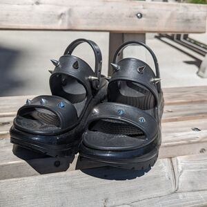 Crocs mega crush sandals in black